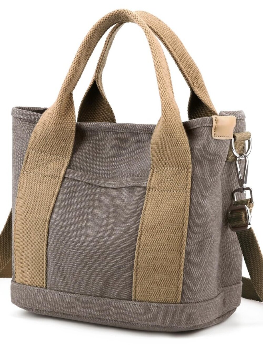 Small Tote Bag with Zipper Tote Bag for Women Canvas Crossbody Bag Shoulder Bag